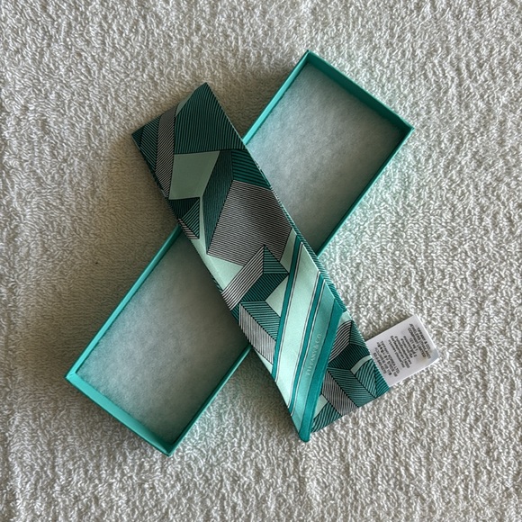 Tiffany & Co. Giant T Ribbon Scarf in Tiffany Blue - Picture 4 of 17